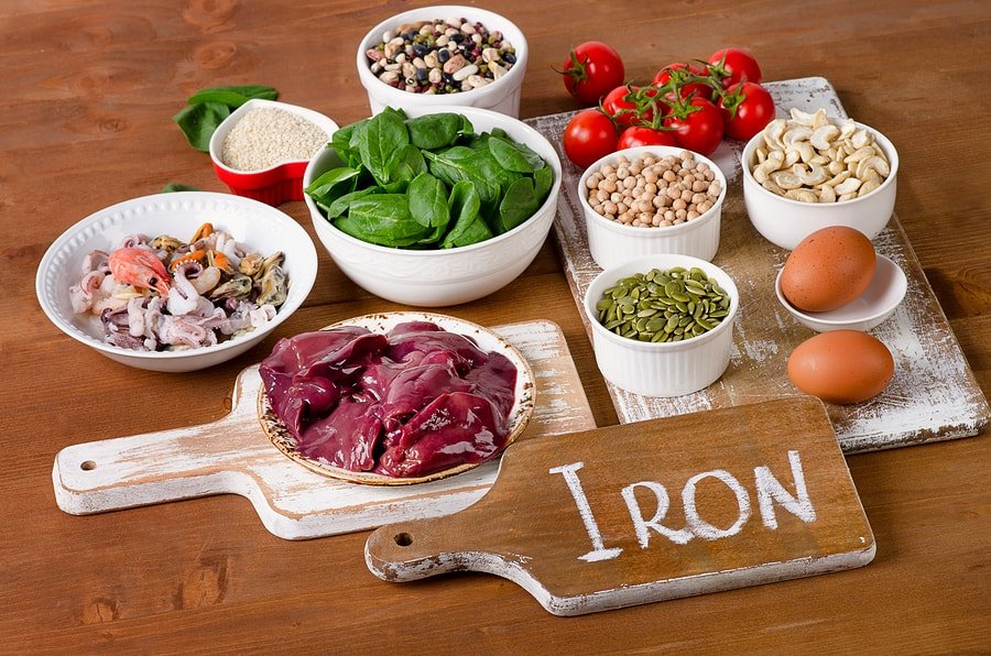 Iron containing foods